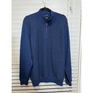 Hugo Boss 100% Wool 1/4 Zip Pullover - Size XL‎
